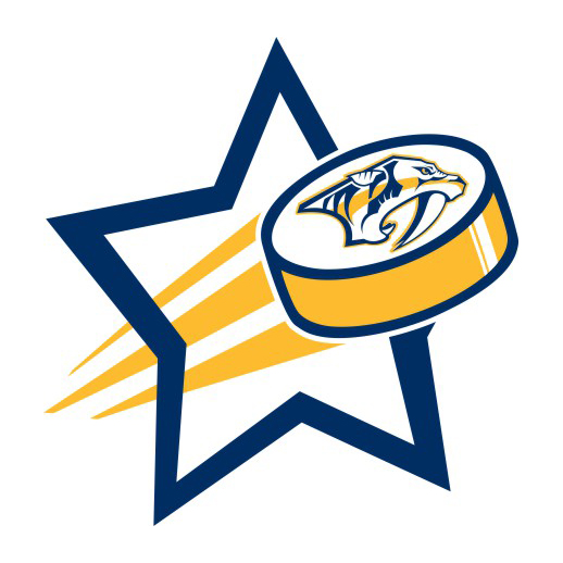 Nashville Predators Hockey Goal Star logo iron on paper